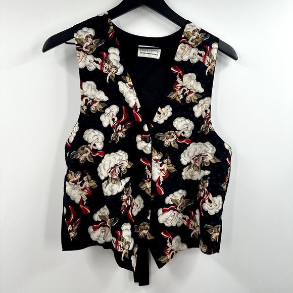 Charlotte Angel Themed Button Vest Size One Size - Small/Medium - Picture 1 of 6